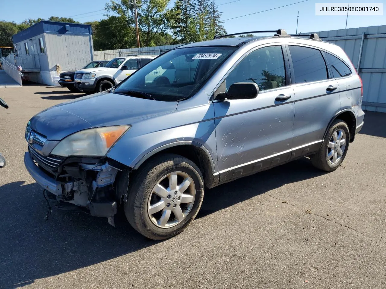 JHLRE38508C001740 2008 Honda Cr-V Ex