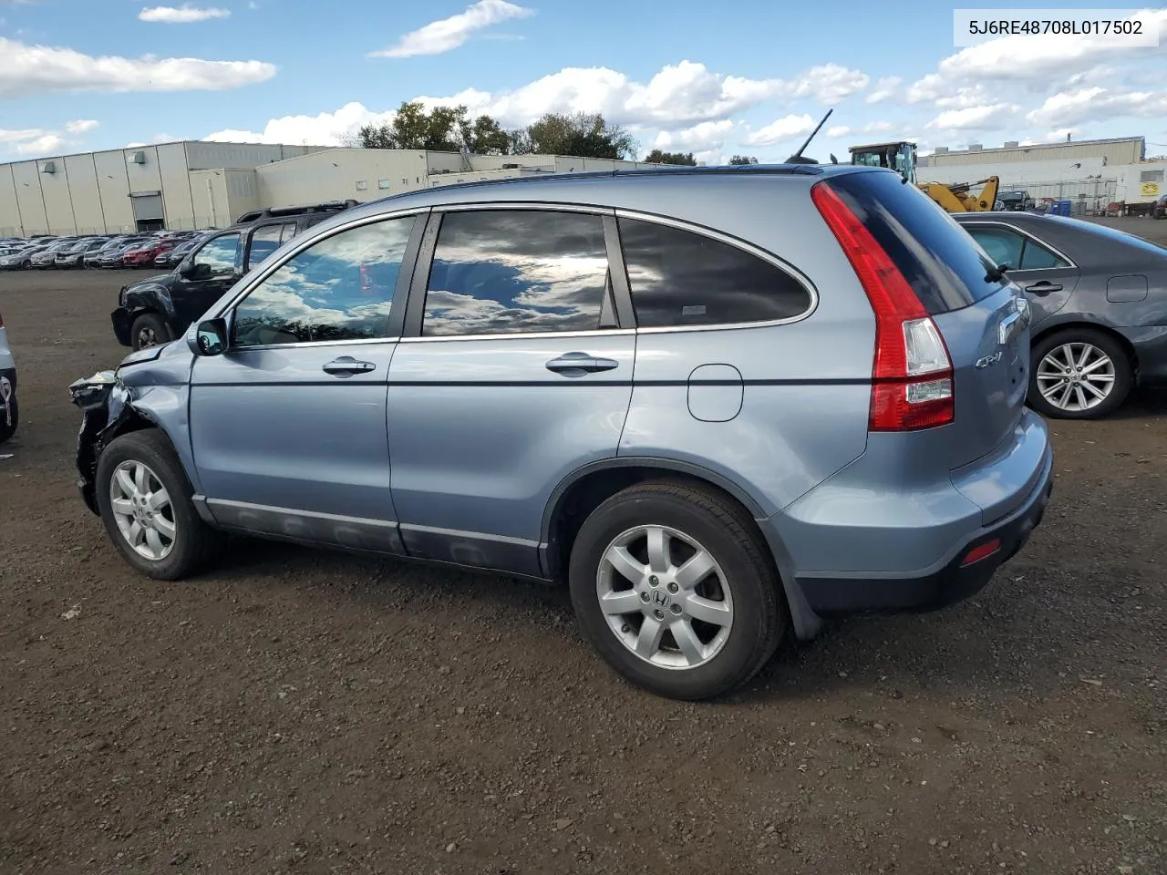 5J6RE48708L017502 2008 Honda Cr-V Exl