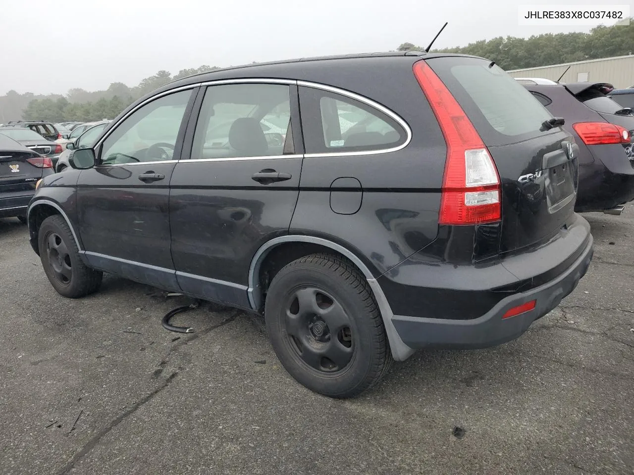 2008 Honda Cr-V Lx VIN: JHLRE383X8C037482 Lot: 72606074