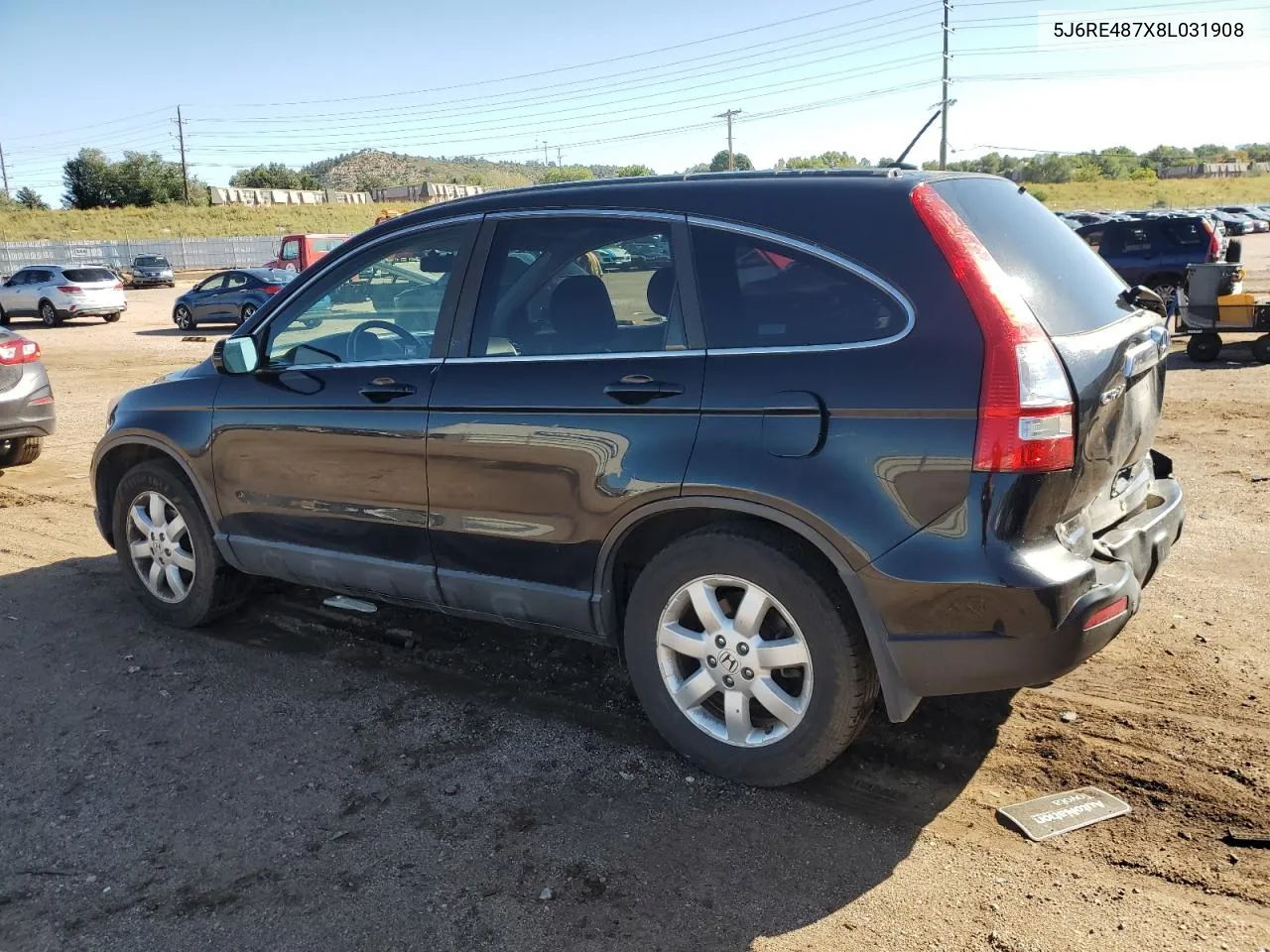 2008 Honda Cr-V Exl VIN: 5J6RE487X8L031908 Lot: 72608954