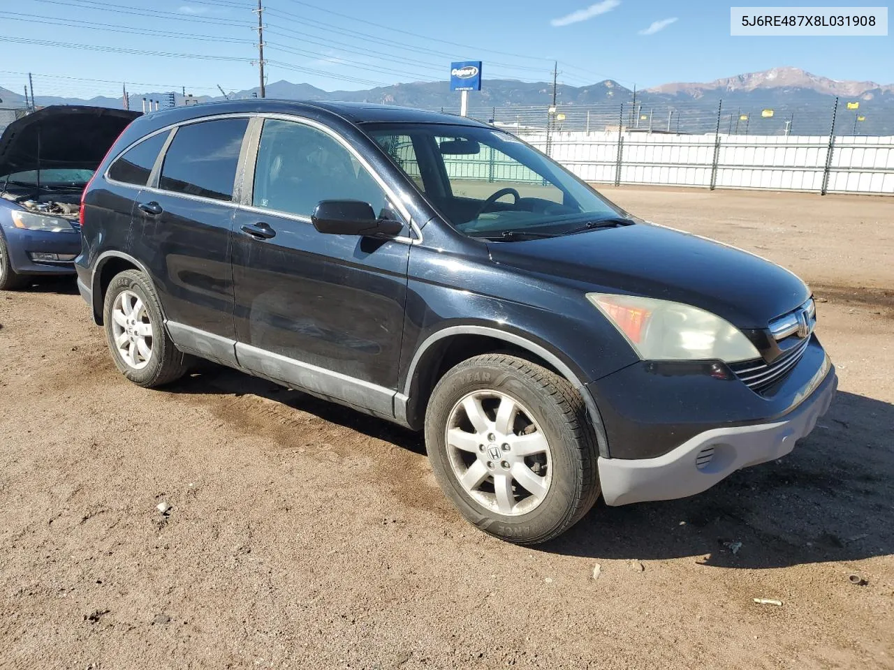 2008 Honda Cr-V Exl VIN: 5J6RE487X8L031908 Lot: 72608954