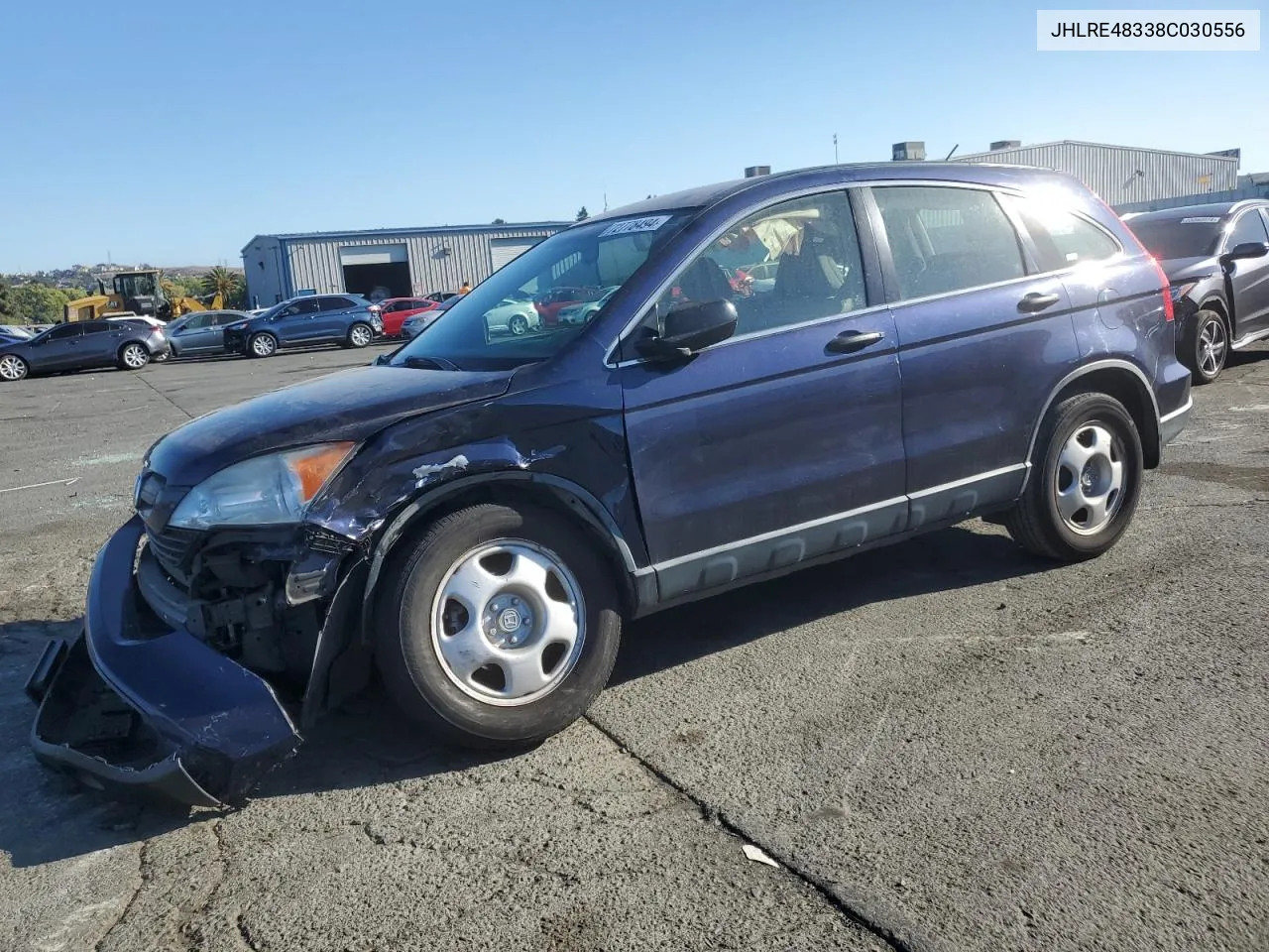 JHLRE48338C030556 2008 Honda Cr-V Lx