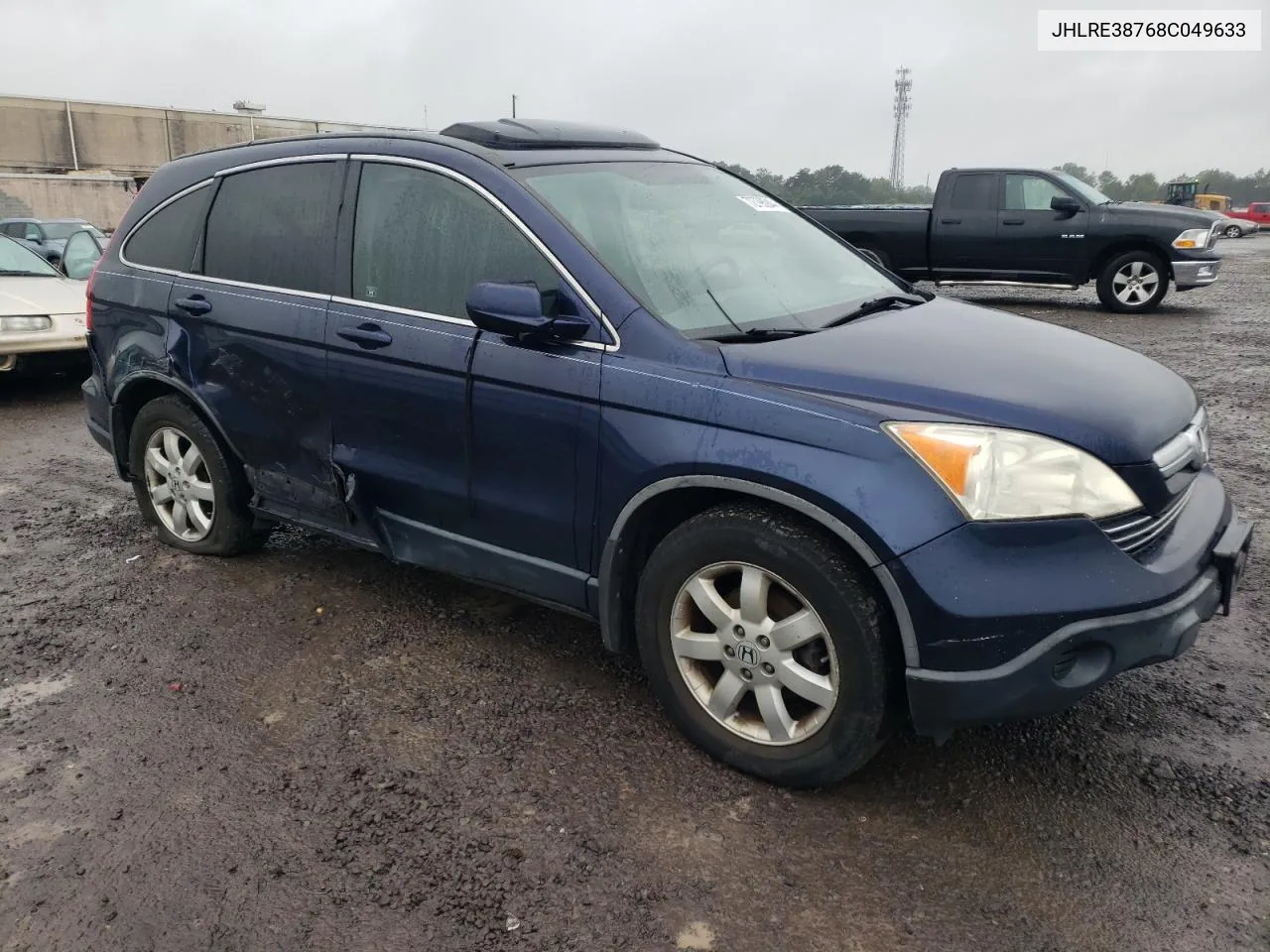 2008 Honda Cr-V Exl VIN: JHLRE38768C049633 Lot: 72796944