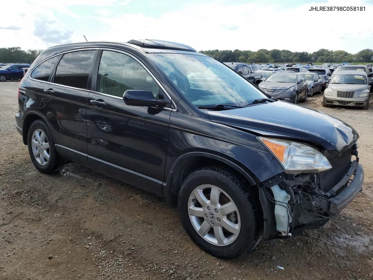 2008 Honda Cr-V Exl VIN: JHLRE38798C058181 Lot: 72802554