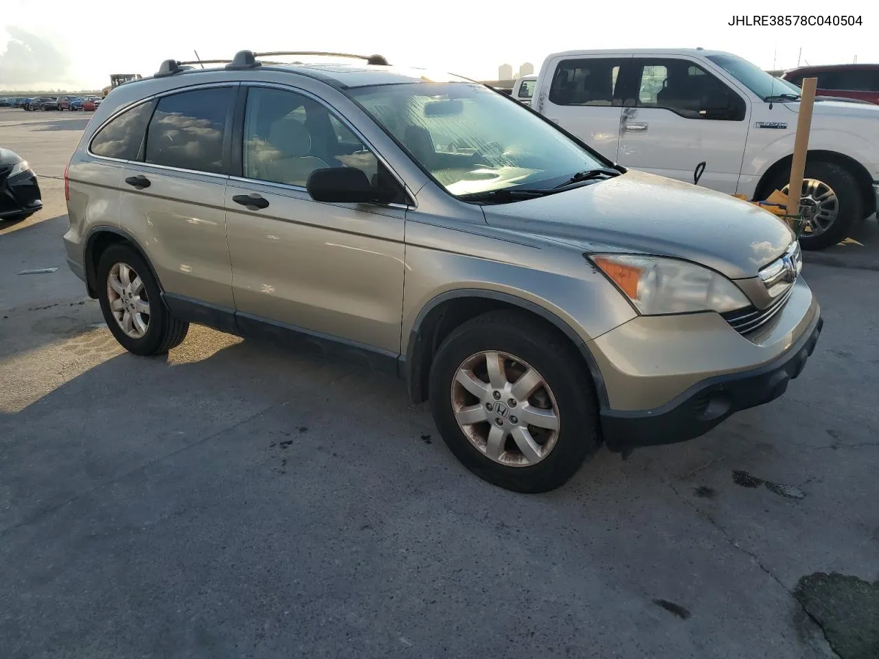 2008 Honda Cr-V Ex VIN: JHLRE38578C040504 Lot: 72806384