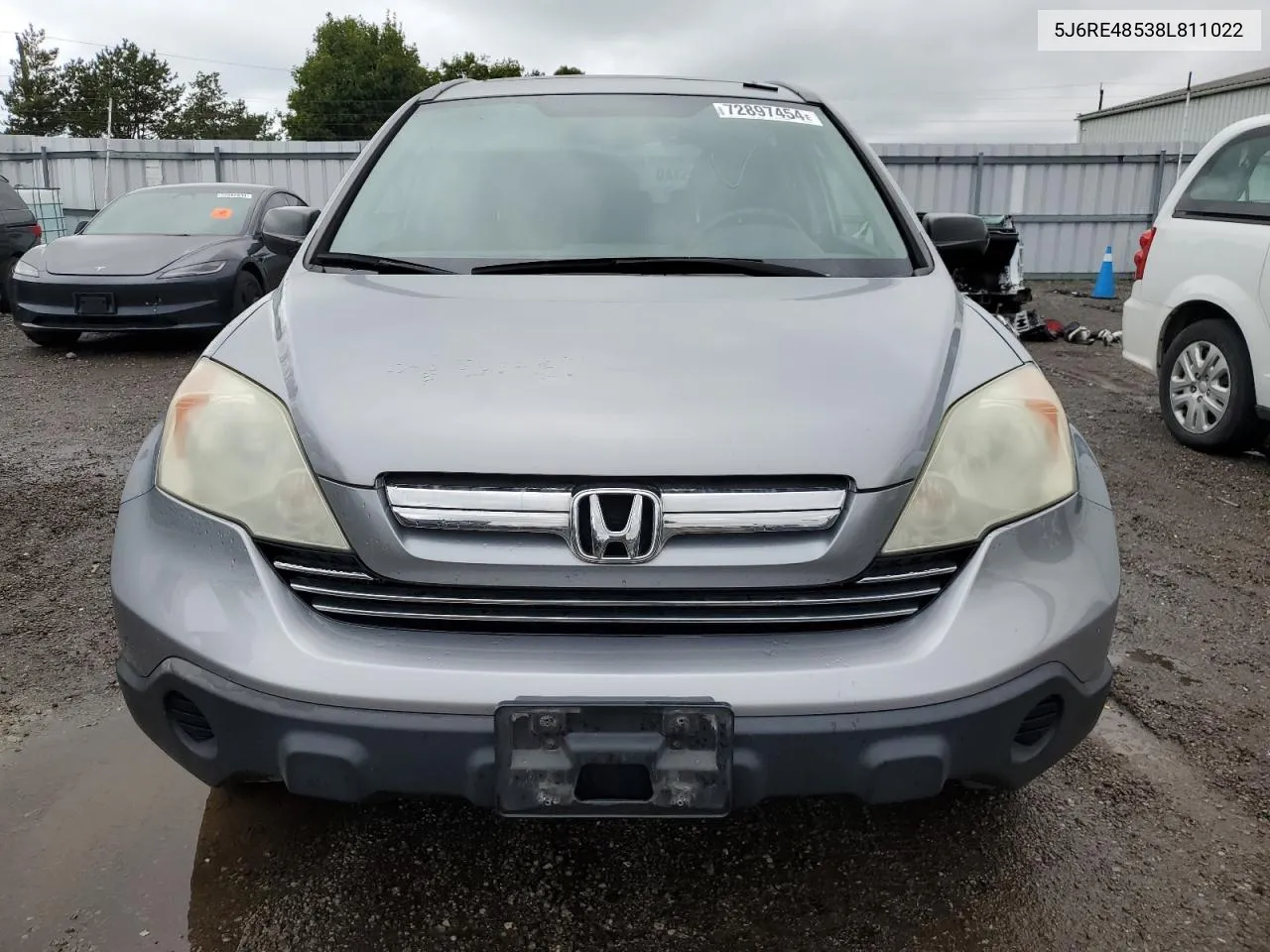 2008 Honda Cr-V Ex VIN: 5J6RE48538L811022 Lot: 72897454