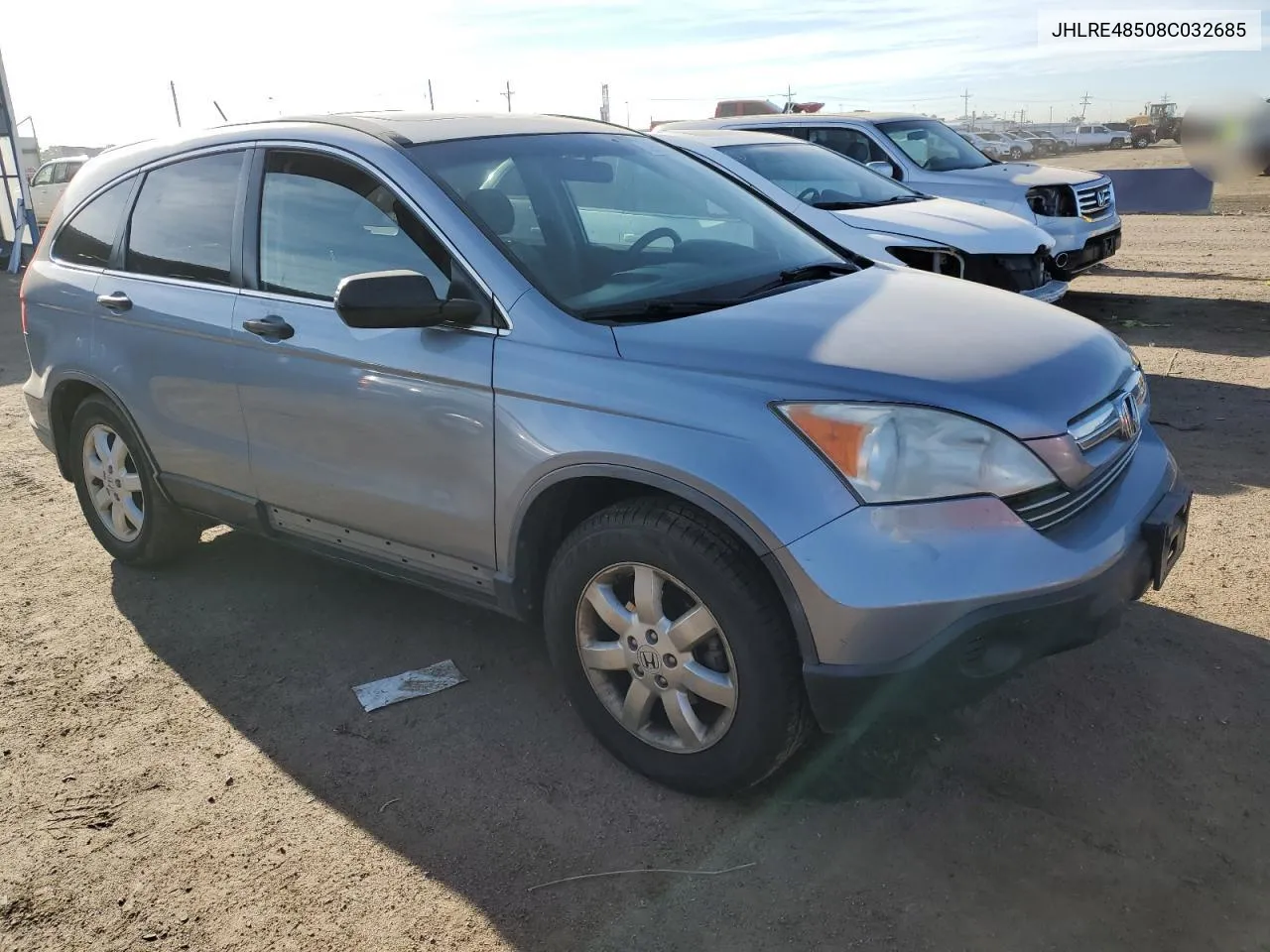 2008 Honda Cr-V Ex VIN: JHLRE48508C032685 Lot: 72917264