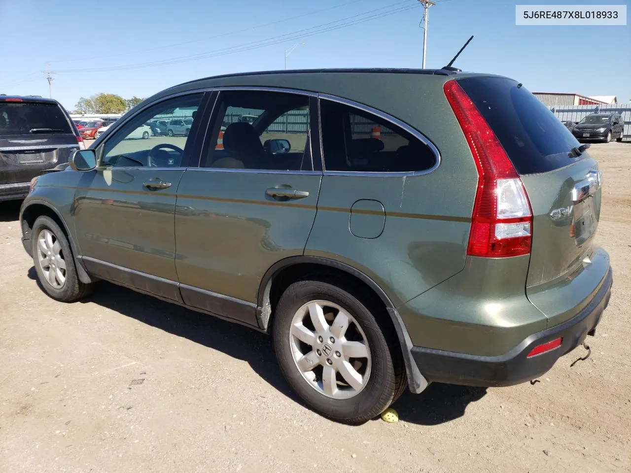 2008 Honda Cr-V Exl VIN: 5J6RE487X8L018933 Lot: 72922064