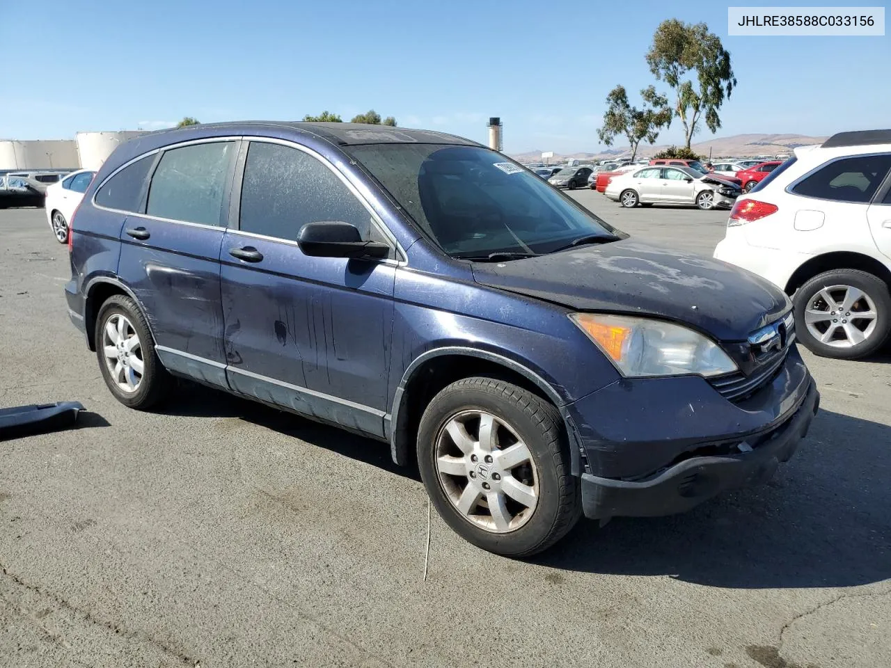 2008 Honda Cr-V Ex VIN: JHLRE38588C033156 Lot: 72989214