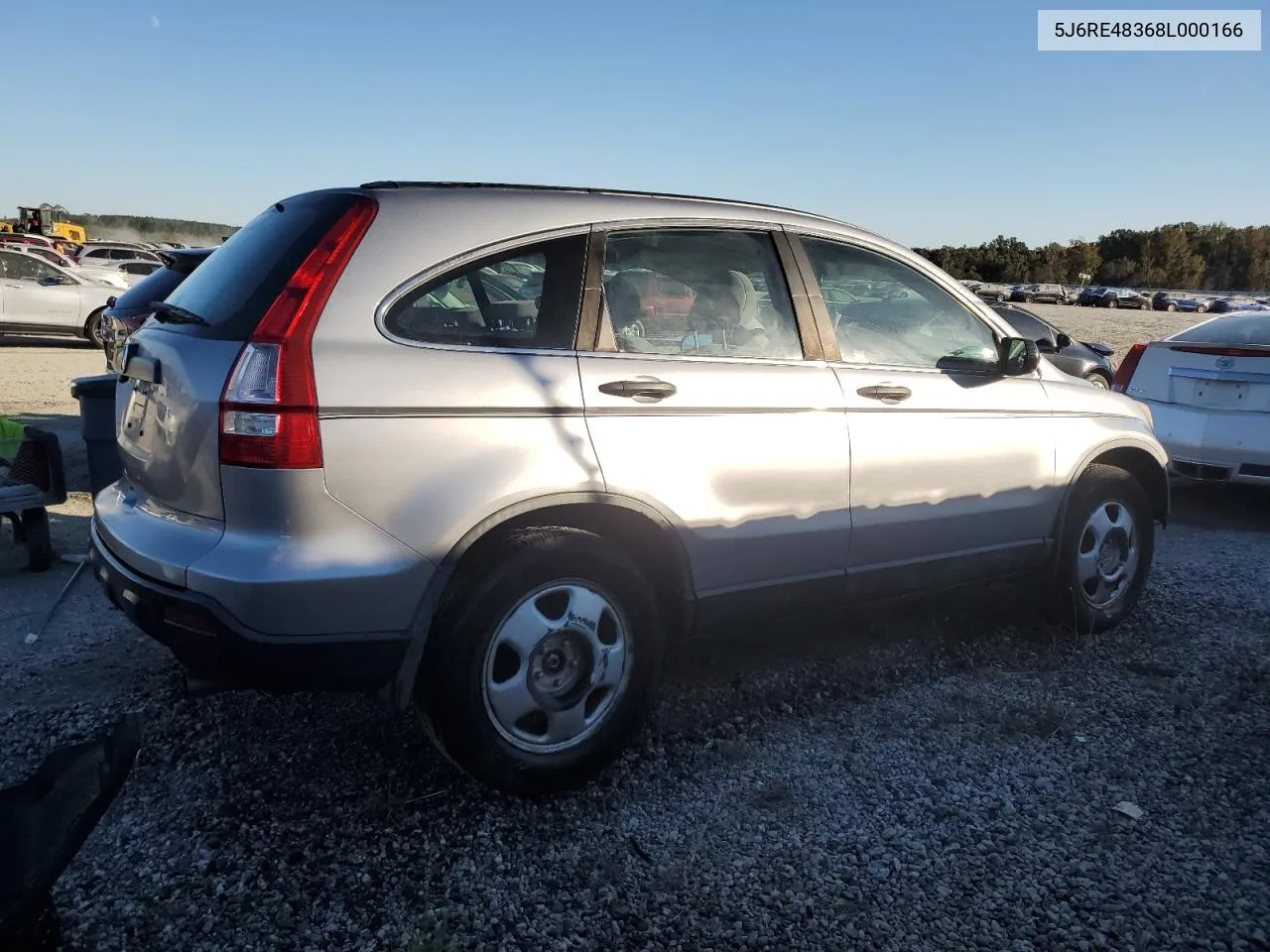 2008 Honda Cr-V Lx VIN: 5J6RE48368L000166 Lot: 73018324