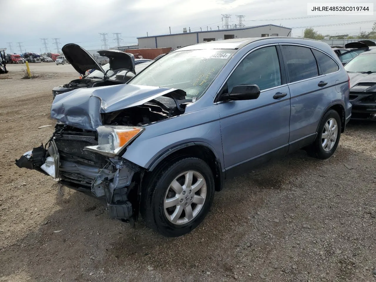 JHLRE48528C019744 2008 Honda Cr-V Ex