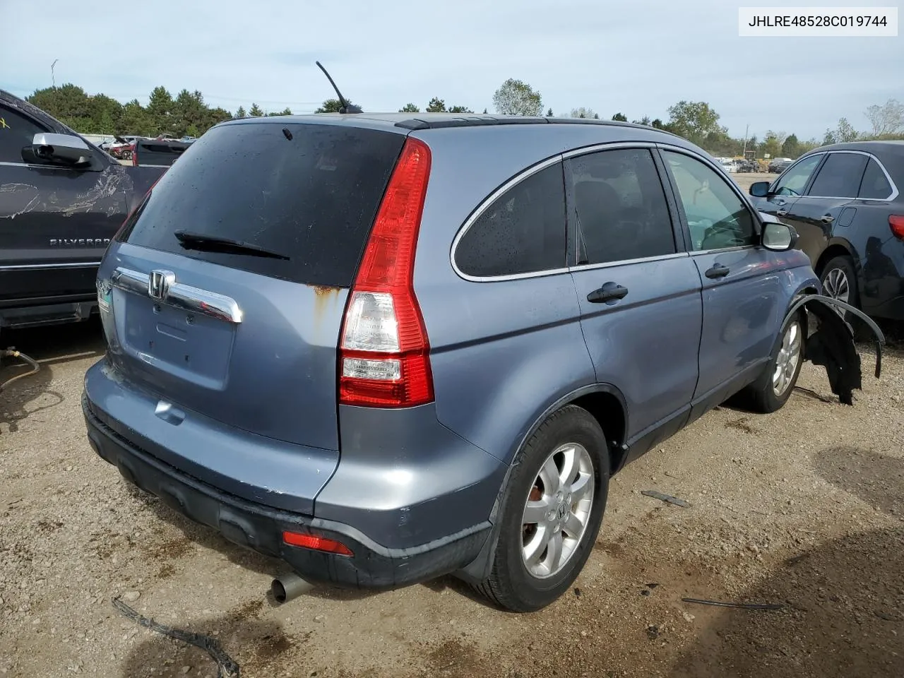 JHLRE48528C019744 2008 Honda Cr-V Ex