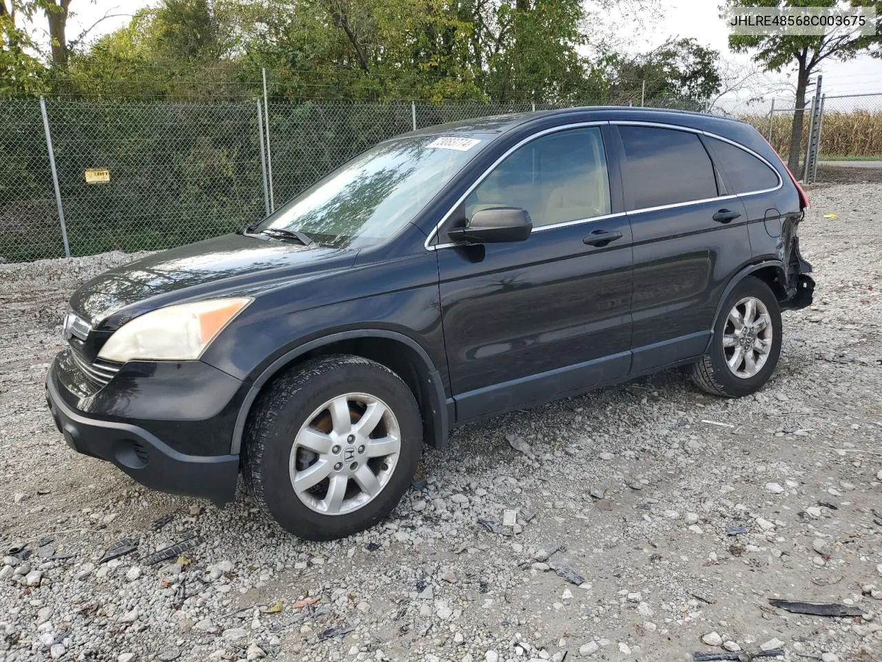 2008 Honda Cr-V Ex VIN: JHLRE48568C003675 Lot: 73083774