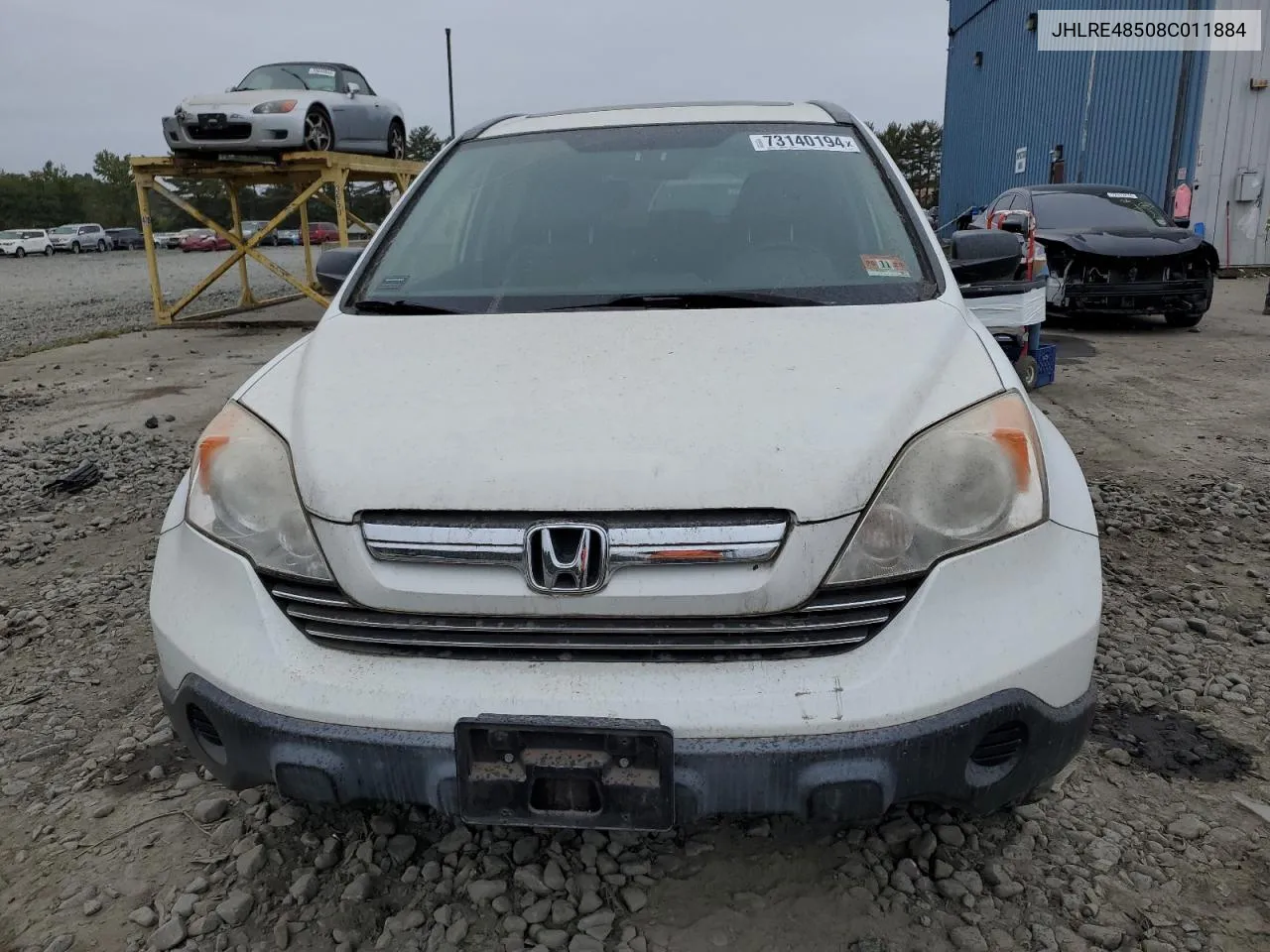 JHLRE48508C011884 2008 Honda Cr-V Ex