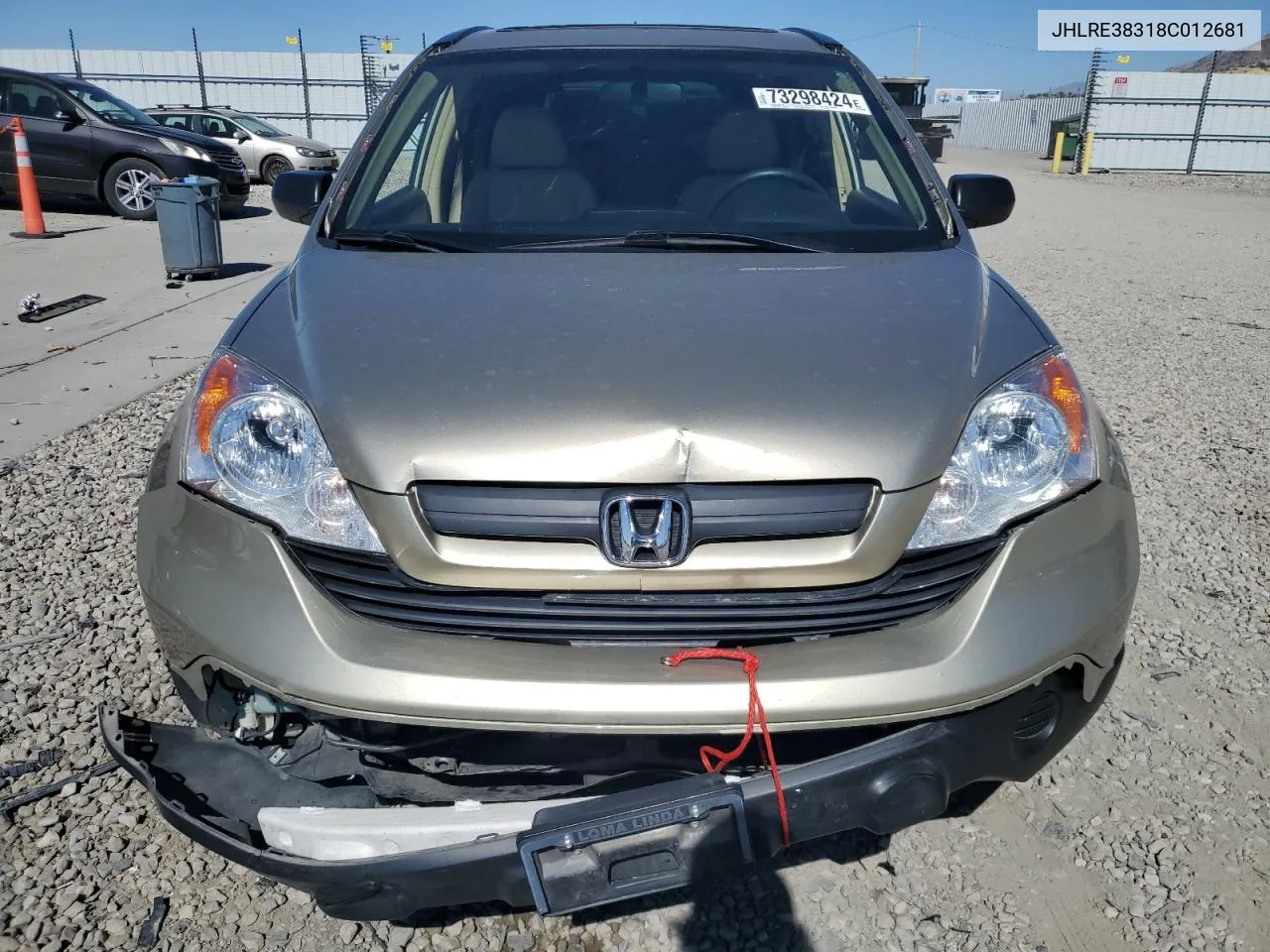 2008 Honda Cr-V Lx VIN: JHLRE38318C012681 Lot: 73298424