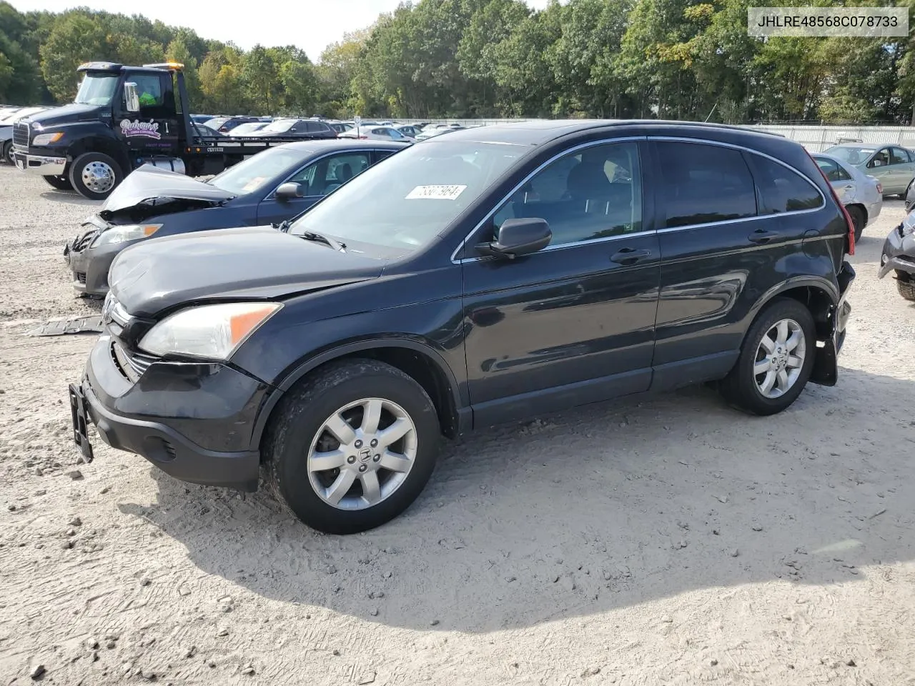 2008 Honda Cr-V Ex VIN: JHLRE48568C078733 Lot: 73307964