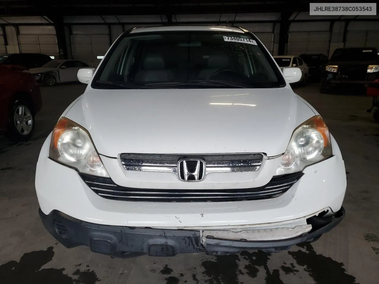 2008 Honda Cr-V Exl VIN: JHLRE38738C053543 Lot: 73405714