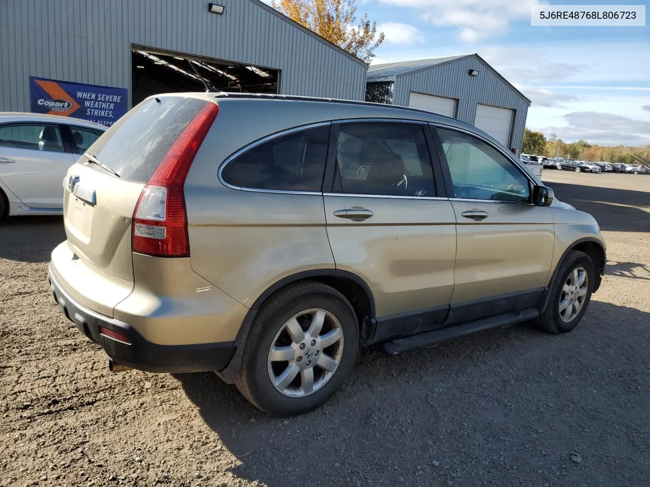 2008 Honda Cr-V Exl VIN: 5J6RE48768L806723 Lot: 73417814