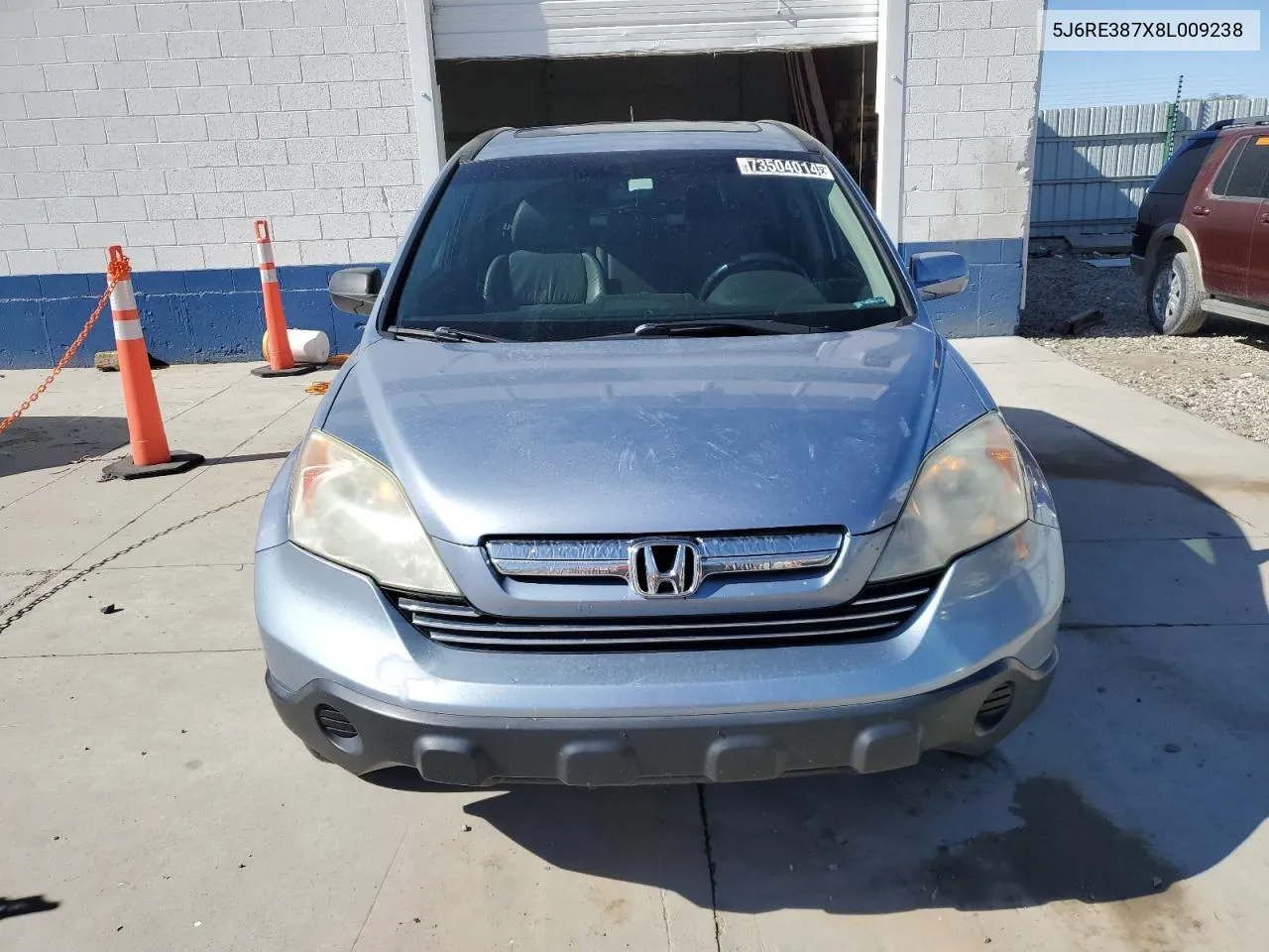 2008 Honda Cr-V Exl VIN: 5J6RE387X8L009238 Lot: 73504014