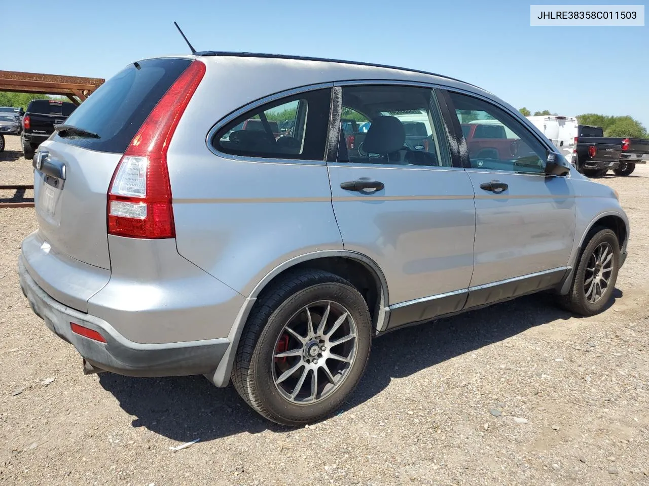 2008 Honda Cr-V Lx VIN: JHLRE38358C011503 Lot: 73535854