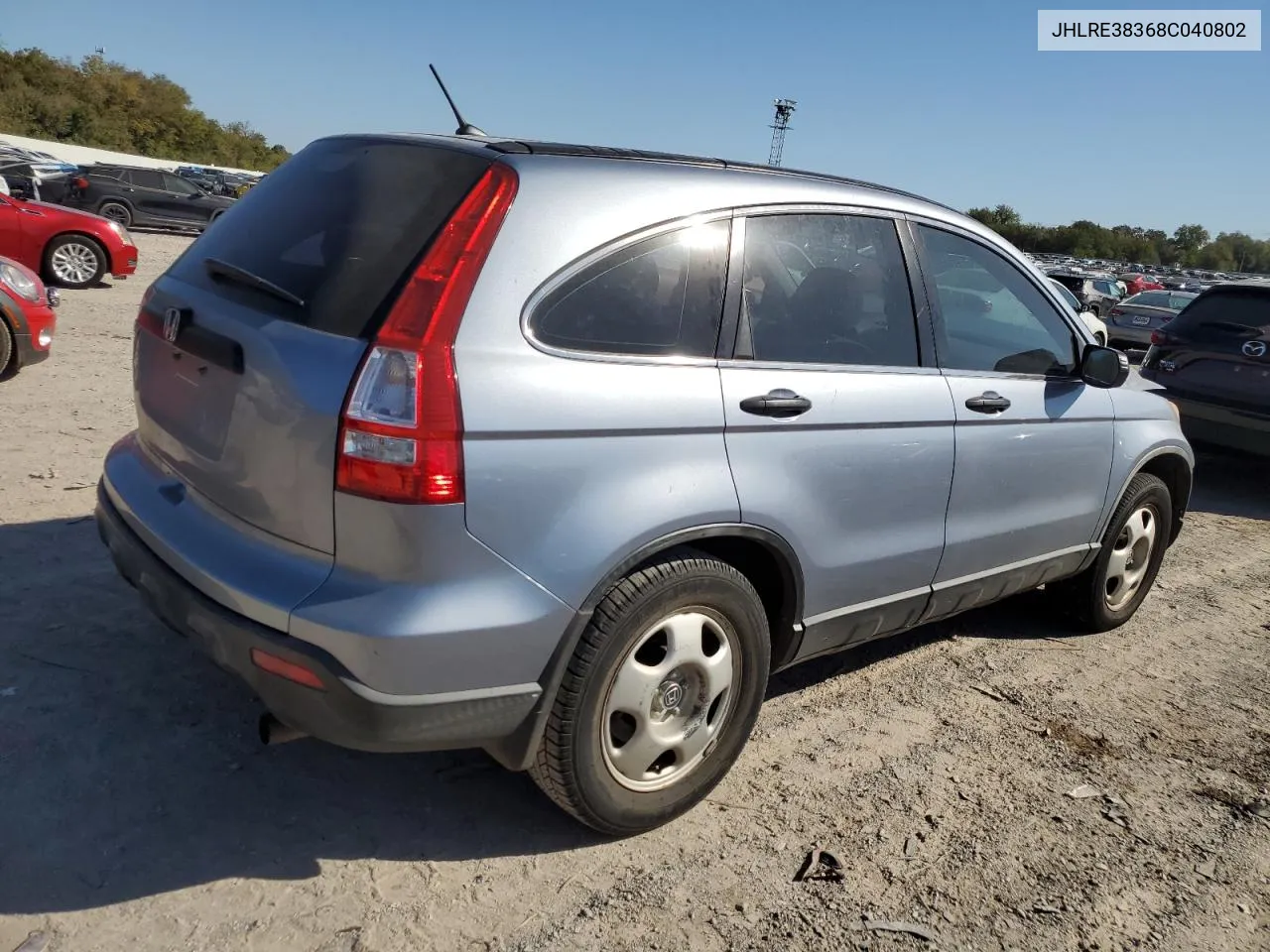 JHLRE38368C040802 2008 Honda Cr-V Lx