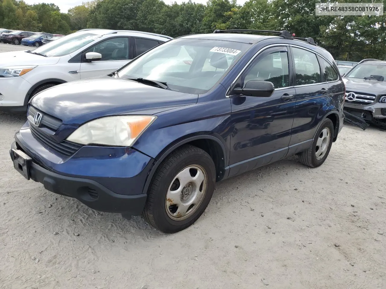 2008 Honda Cr-V Lx VIN: JHLRE48358C081976 Lot: 73733084