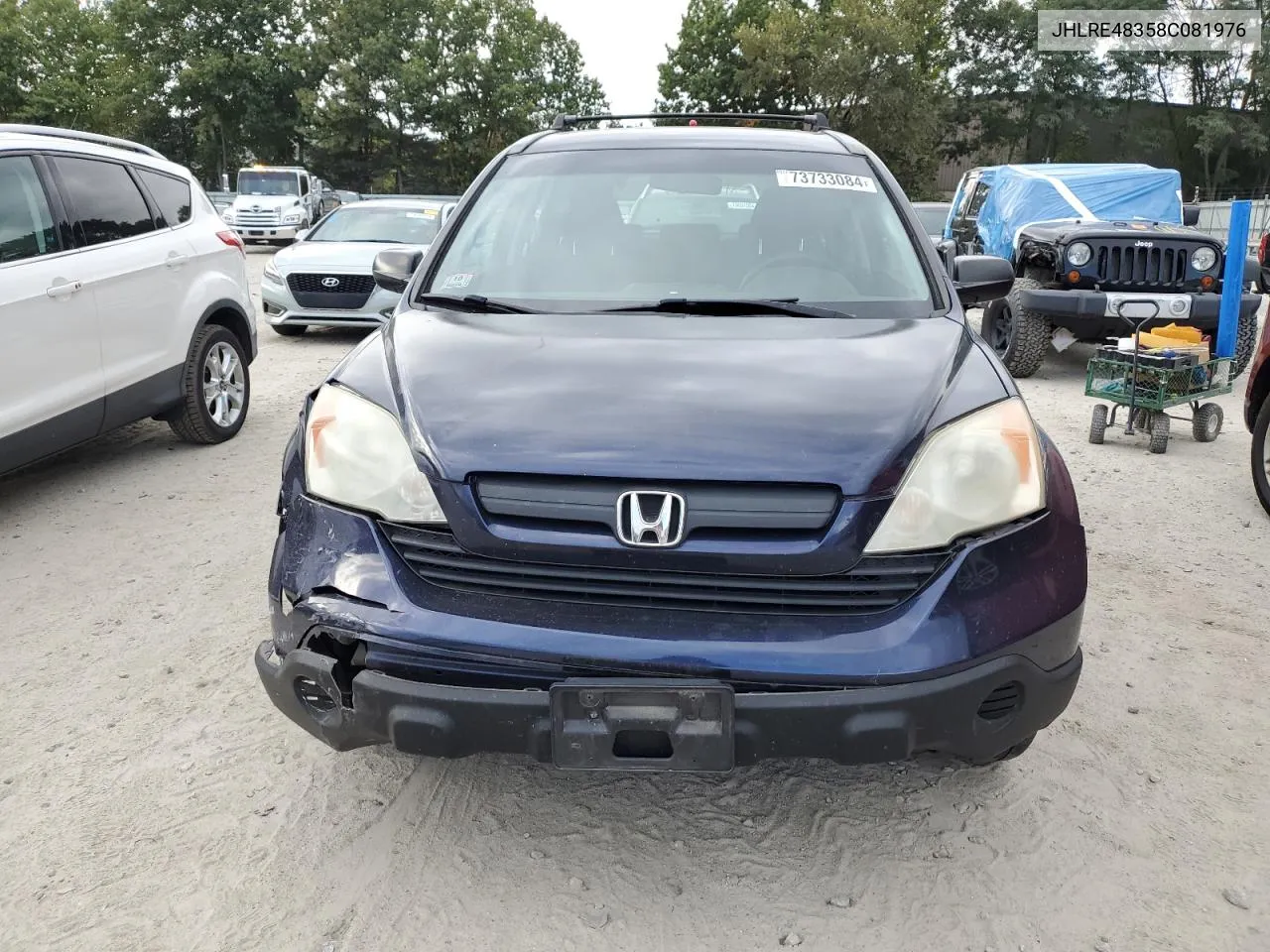 2008 Honda Cr-V Lx VIN: JHLRE48358C081976 Lot: 73733084