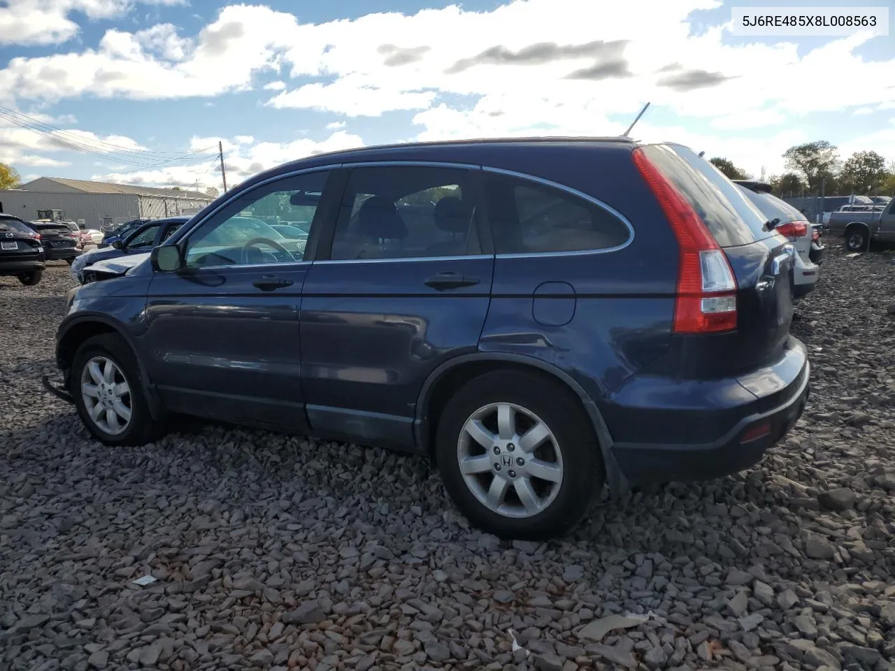 2008 Honda Cr-V Ex VIN: 5J6RE485X8L008563 Lot: 73768424