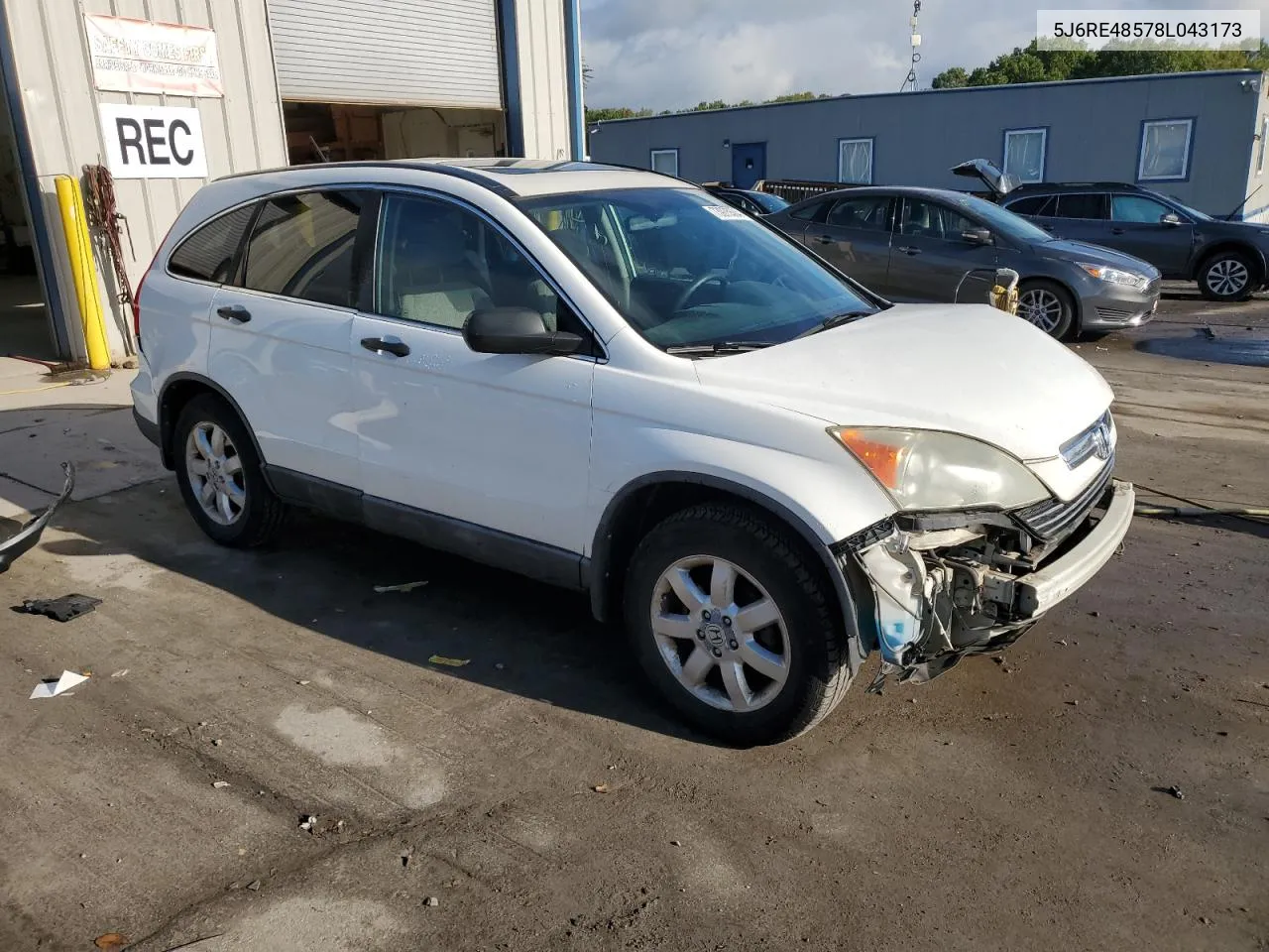 2008 Honda Cr-V Ex VIN: 5J6RE48578L043173 Lot: 73975504