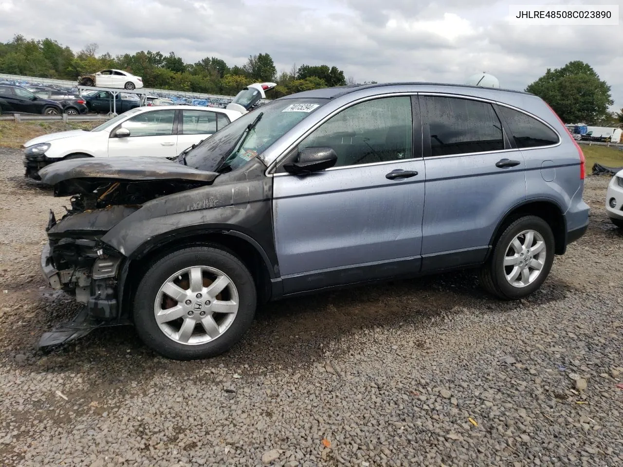 2008 Honda Cr-V Ex VIN: JHLRE48508C023890 Lot: 74015294