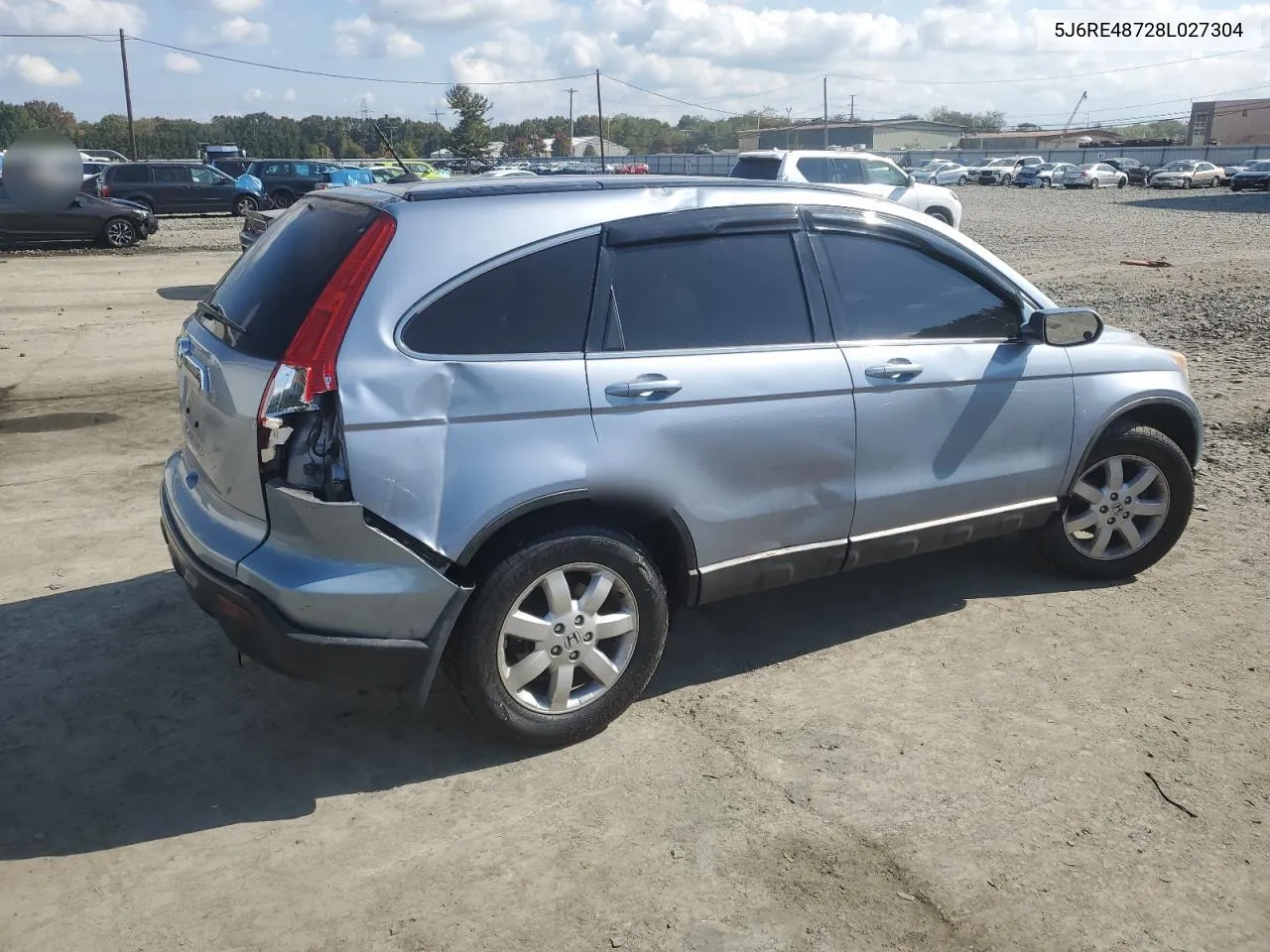 2008 Honda Cr-V Exl VIN: 5J6RE48728L027304 Lot: 74125814