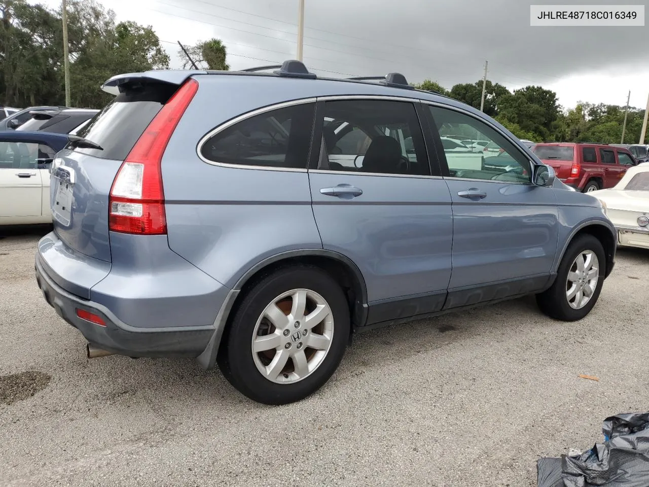 2008 Honda Cr-V Exl VIN: JHLRE48718C016349 Lot: 74227004