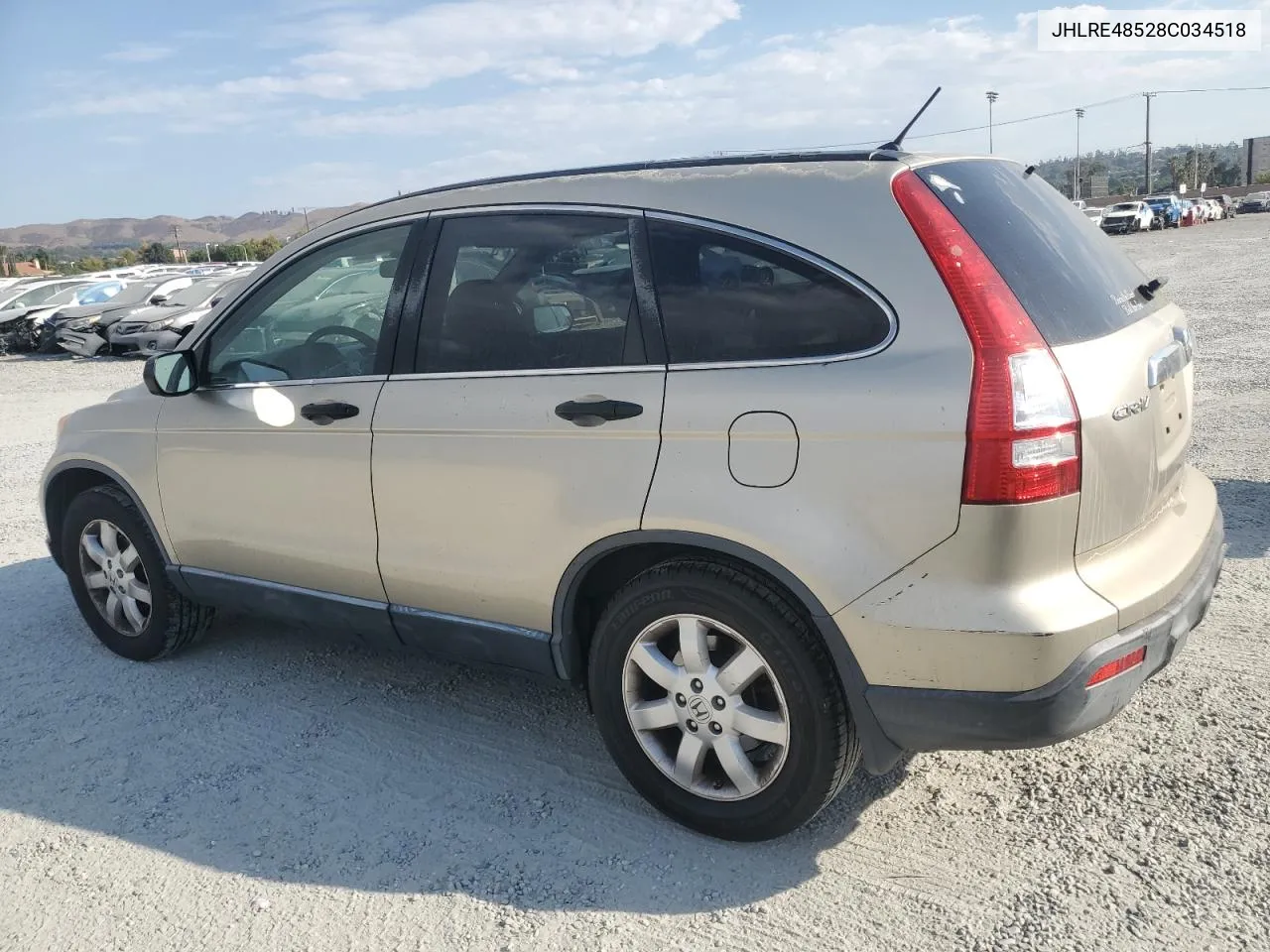 2008 Honda Cr-V Ex VIN: JHLRE48528C034518 Lot: 74283184