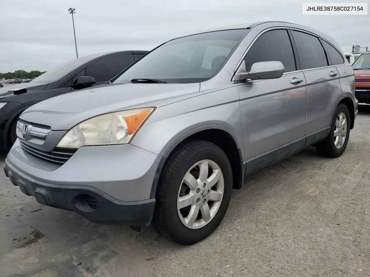 2008 Honda Cr-V Exl VIN: JHLRE38758C027154 Lot: 74429324