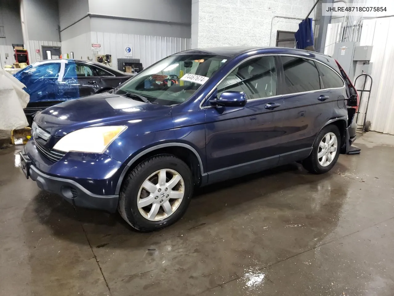 2008 Honda Cr-V Exl VIN: JHLRE48718C075854 Lot: 74467674