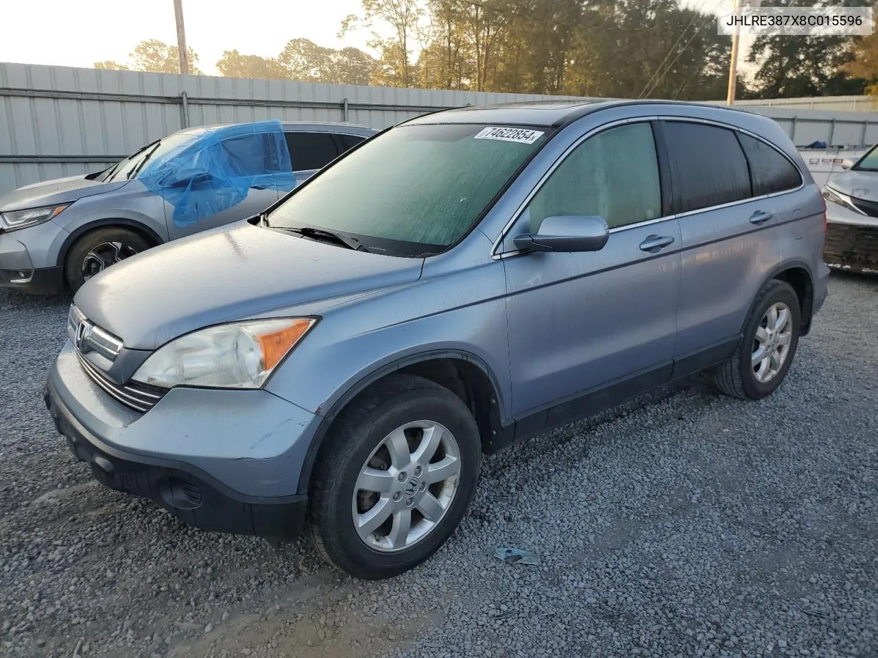 JHLRE387X8C015596 2008 Honda Cr-V Exl