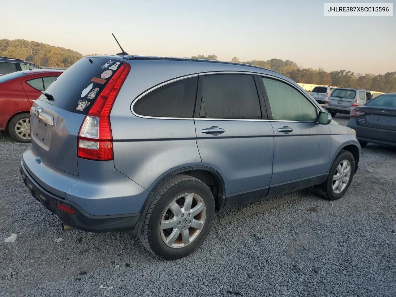 2008 Honda Cr-V Exl VIN: JHLRE387X8C015596 Lot: 74622854