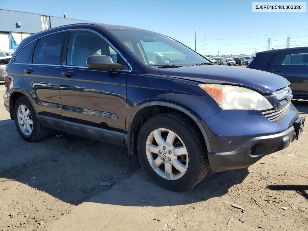 2008 Honda Cr-V Ex VIN: 5J6RE48548L003326 Lot: 74720834