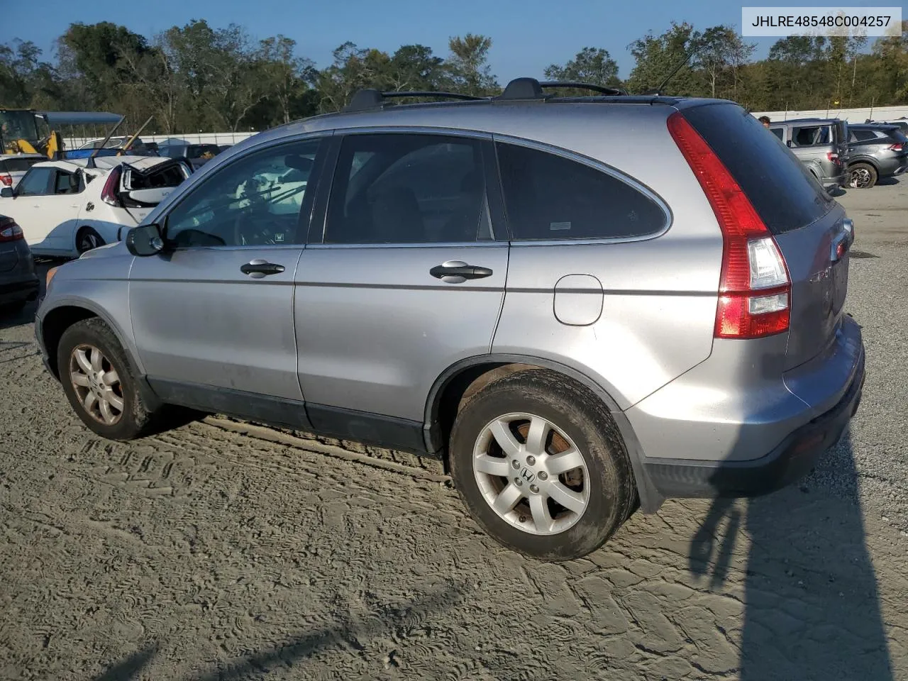 2008 Honda Cr-V Ex VIN: JHLRE48548C004257 Lot: 74780944