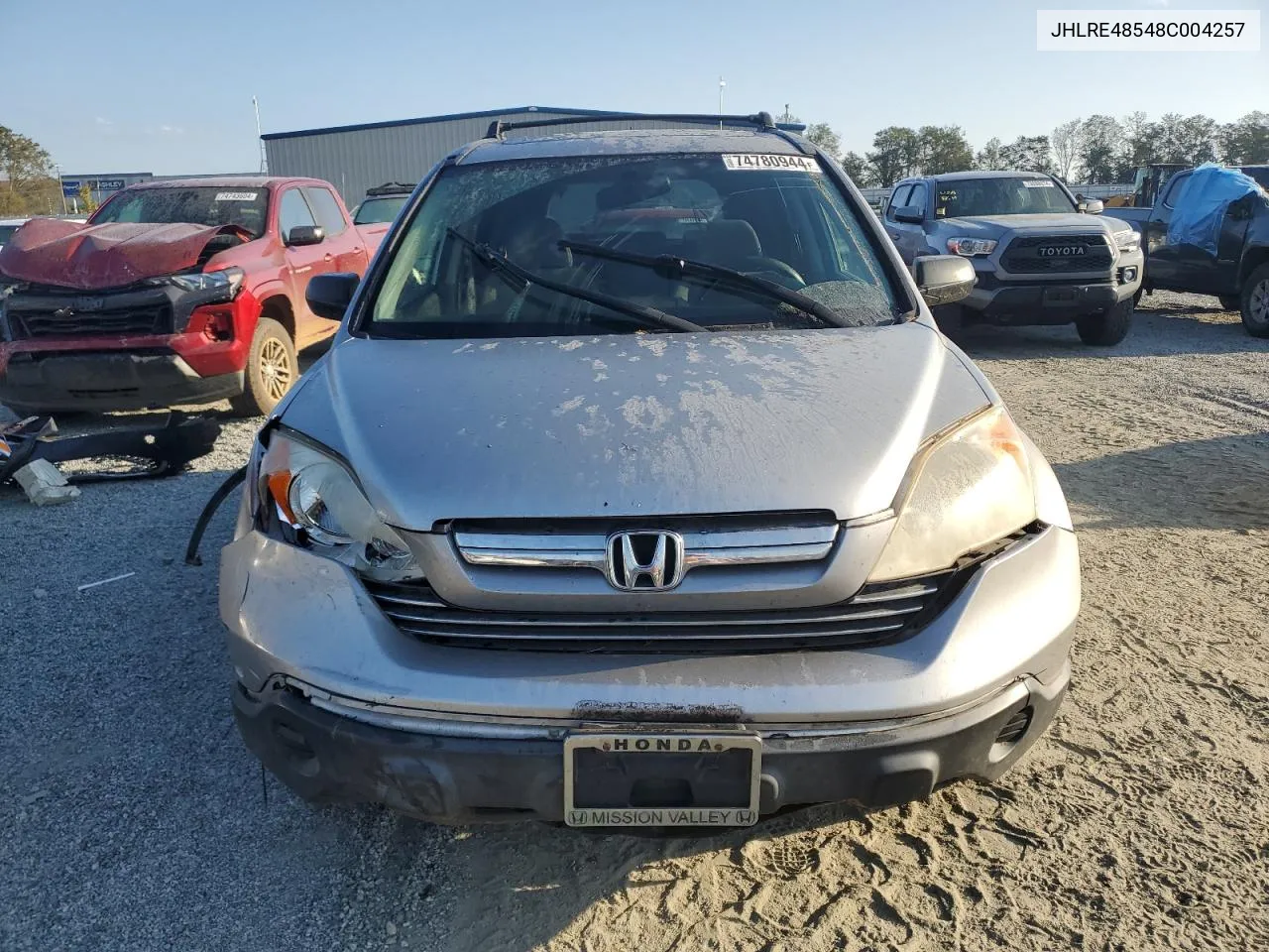 2008 Honda Cr-V Ex VIN: JHLRE48548C004257 Lot: 74780944