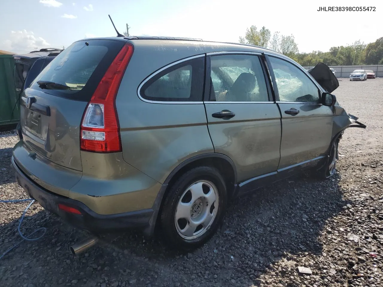 2008 Honda Cr-V Lx VIN: JHLRE38398C055472 Lot: 74791324