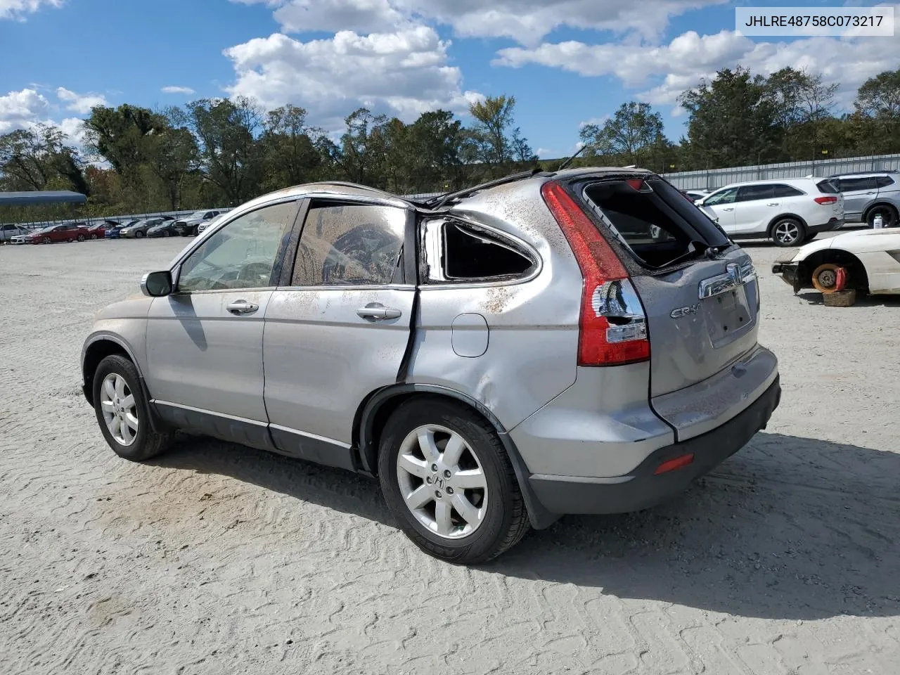 2008 Honda Cr-V Exl VIN: JHLRE48758C073217 Lot: 74997054