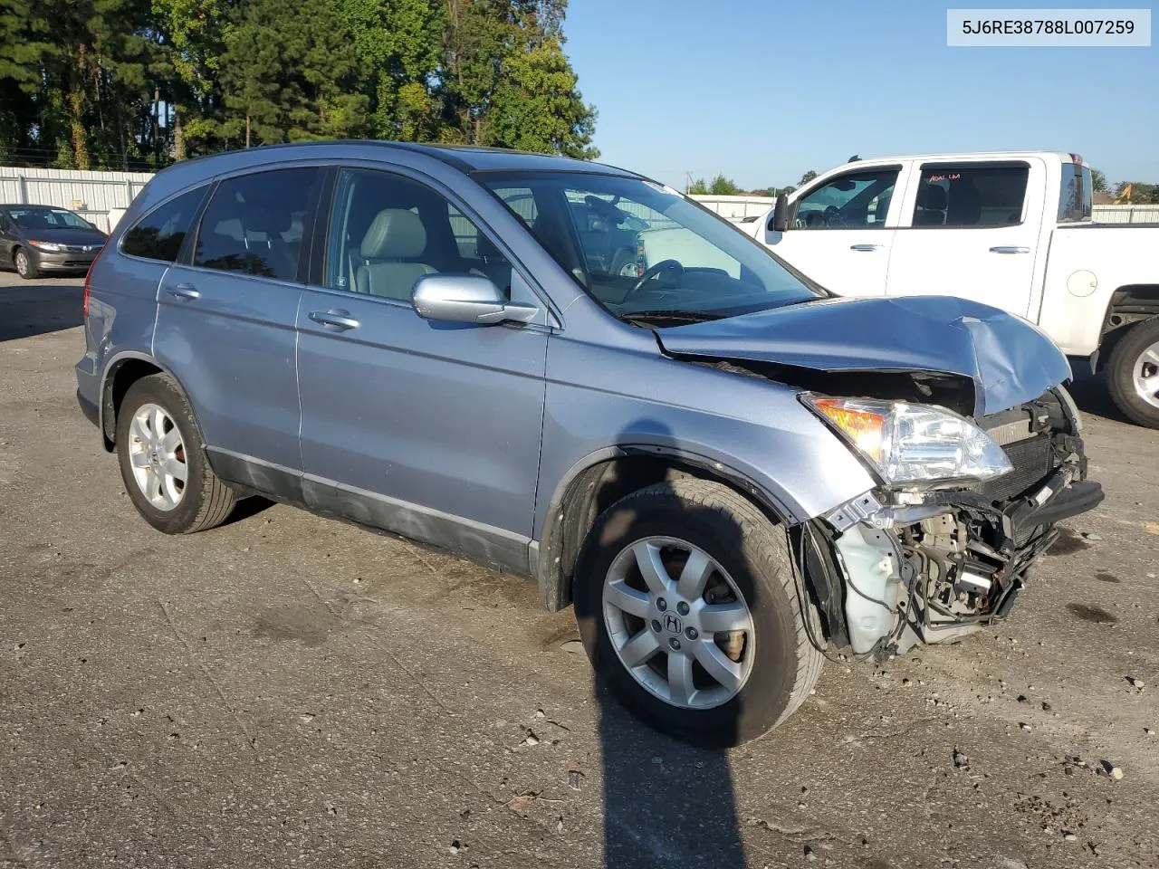 2008 Honda Cr-V Exl VIN: 5J6RE38788L007259 Lot: 75071314