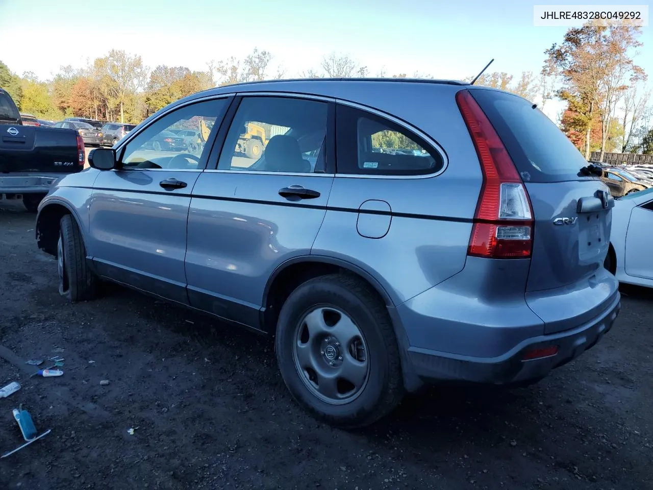 2008 Honda Cr-V Lx VIN: JHLRE48328C049292 Lot: 75165094