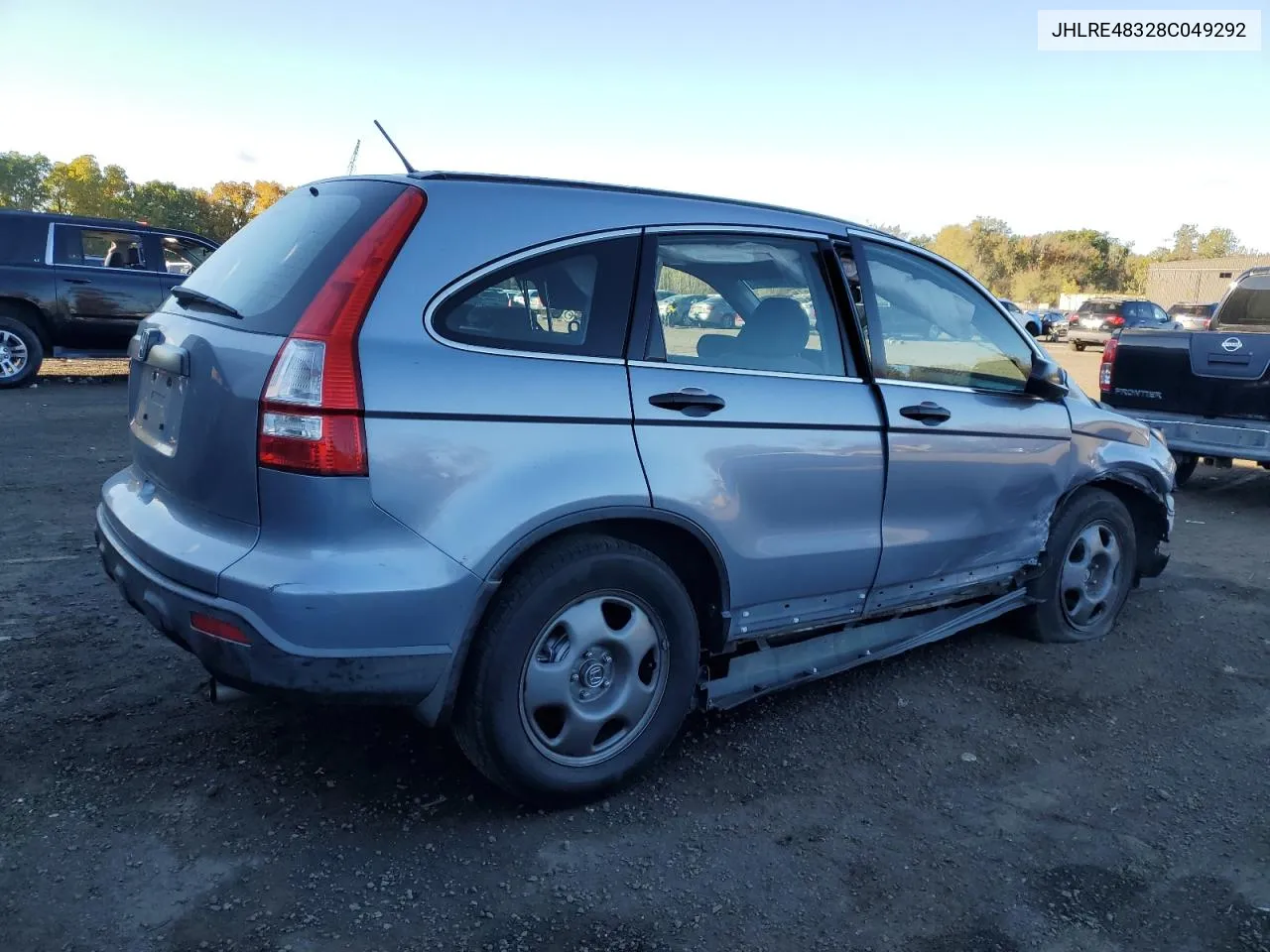 2008 Honda Cr-V Lx VIN: JHLRE48328C049292 Lot: 75165094