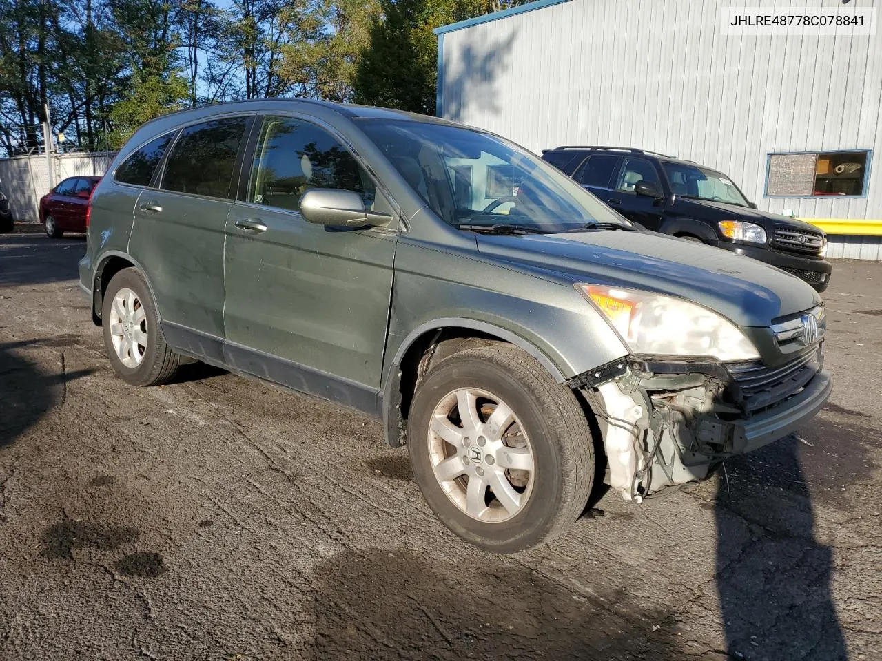 2008 Honda Cr-V Exl VIN: JHLRE48778C078841 Lot: 75222224