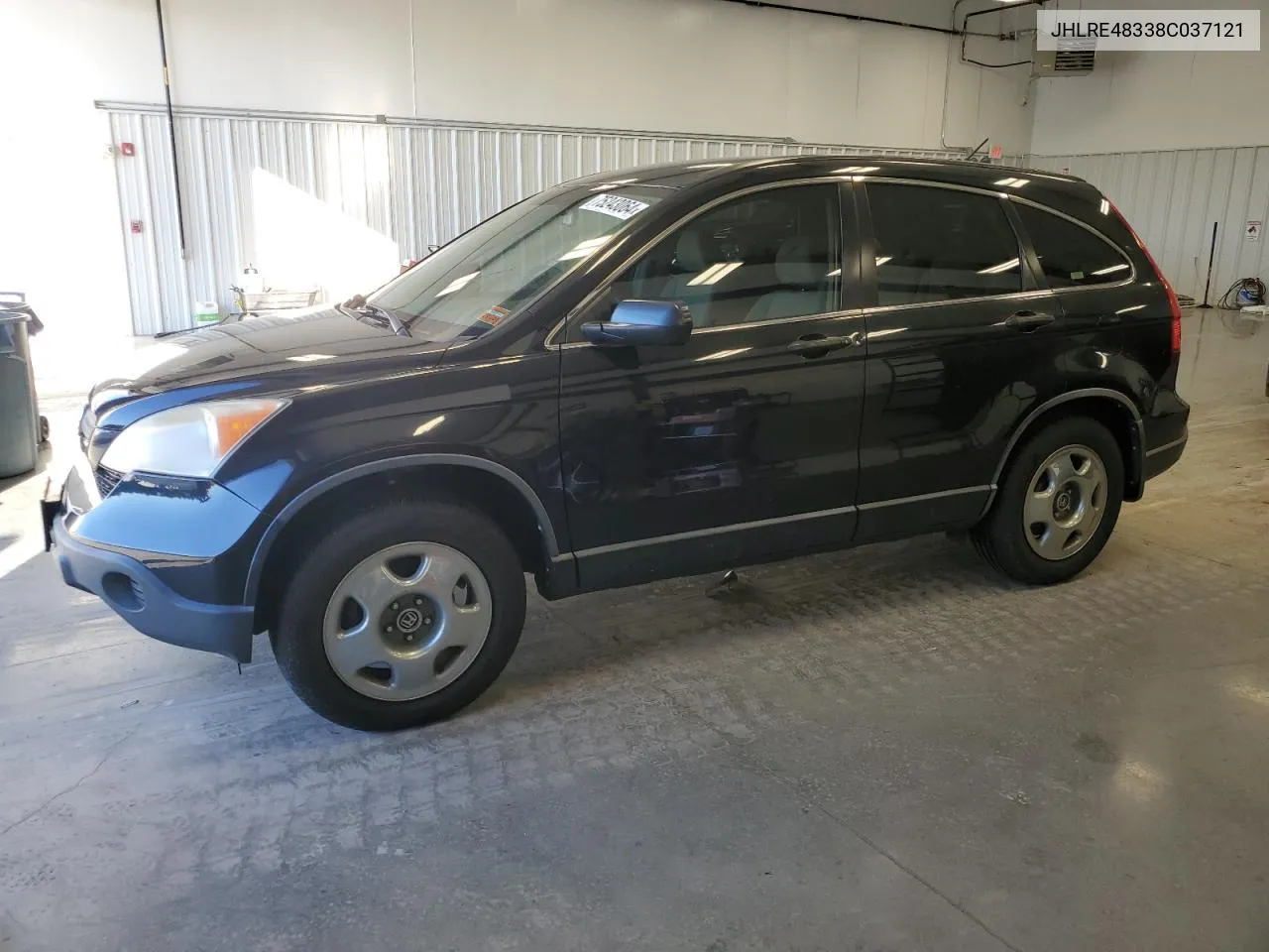 2008 Honda Cr-V Lx VIN: JHLRE48338C037121 Lot: 75243064