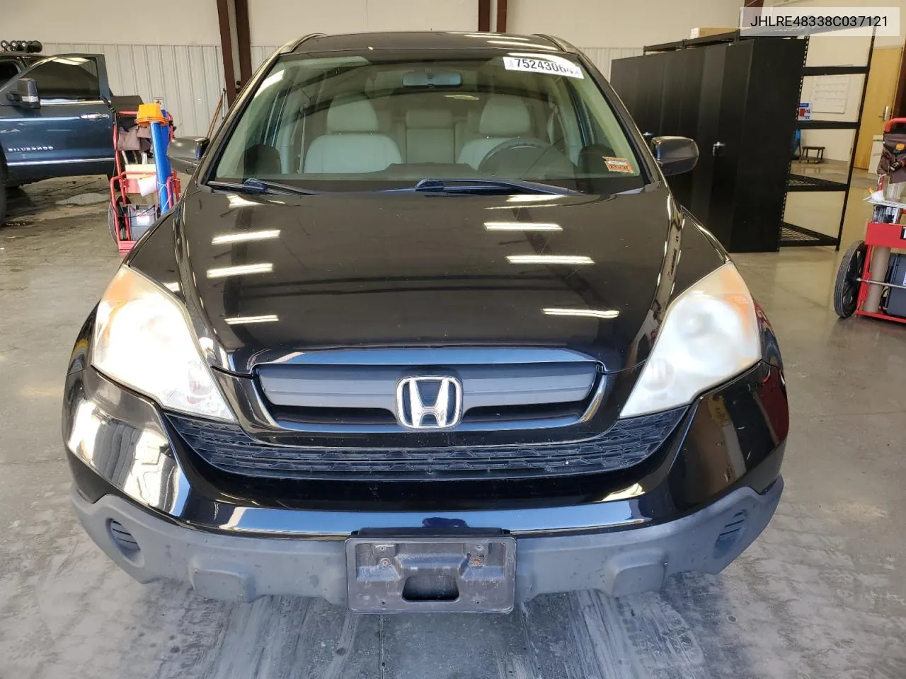 2008 Honda Cr-V Lx VIN: JHLRE48338C037121 Lot: 75243064