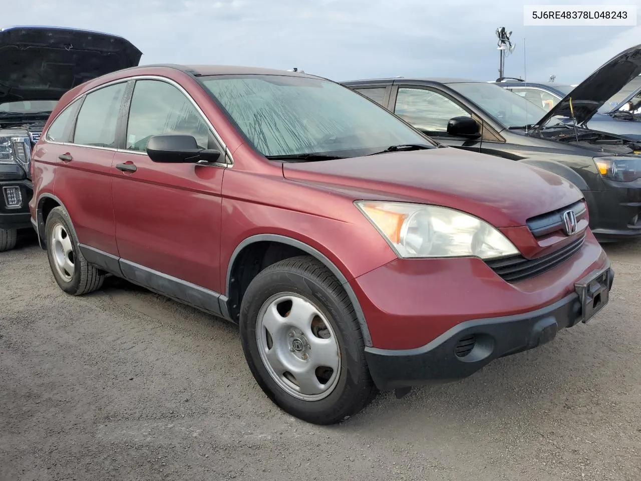 5J6RE48378L048243 2008 Honda Cr-V Lx