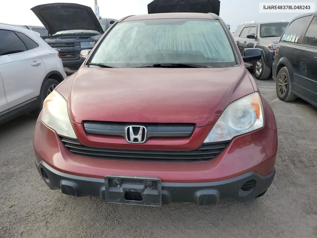 2008 Honda Cr-V Lx VIN: 5J6RE48378L048243 Lot: 75265474